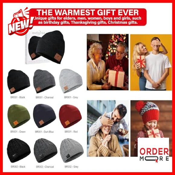 Merino Wool Bluetooth Beanie with HD Stereo, 30-Hour Play Time, Built-in Mic main image 5